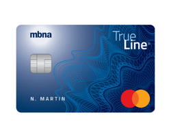 MBNA True Line Mastercard credit card